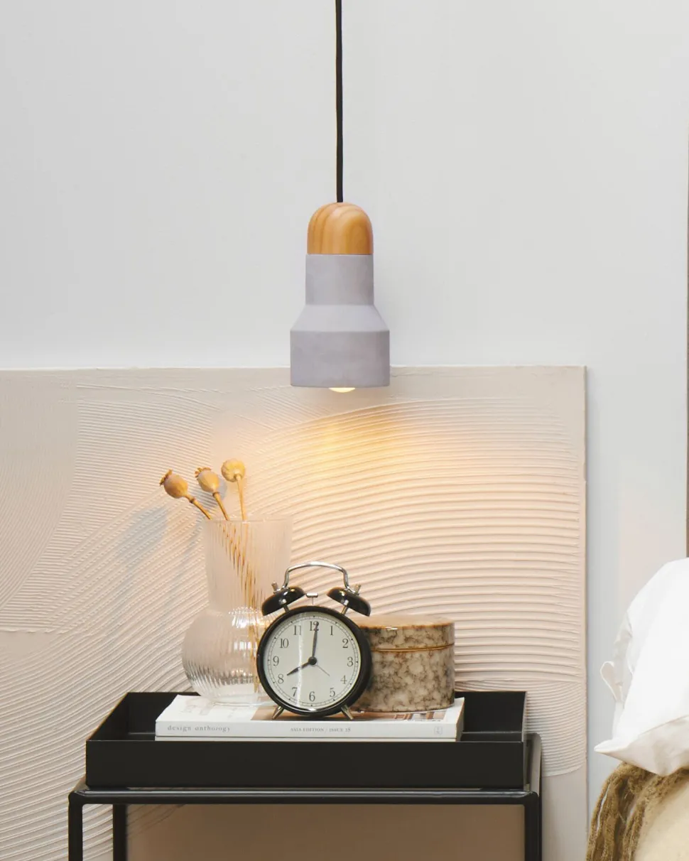 Beliani Riippuvalaisin Betoni Vaaleanharmaa Apure Best Sale