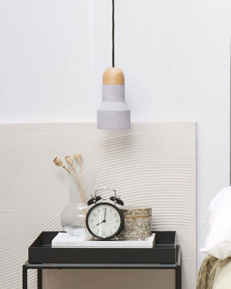 Beliani Riippuvalaisin Betoni Vaaleanharmaa Apure Best Sale