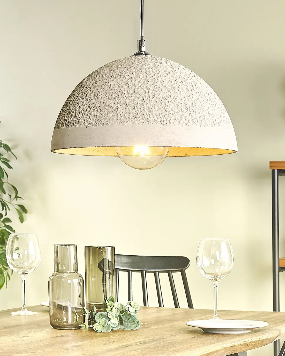 Beliani Riippuvalaisin Betoni Vaaleanharmaa Tanana Clearance