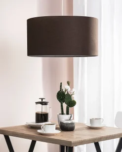 Beliani Riippuvalaisin Kangas Ruskea Elbe Fashion