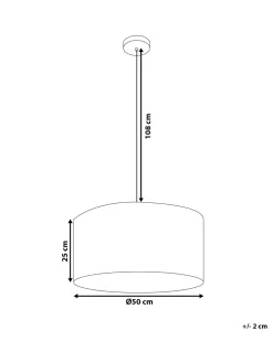 Beliani Riippuvalaisin Kangas Ruskea Elbe Fashion