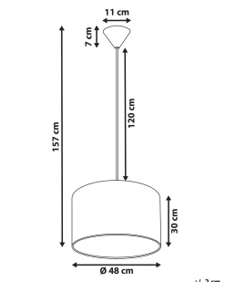 Beliani Riippuvalaisin Kangas Sininen Dulce Hot