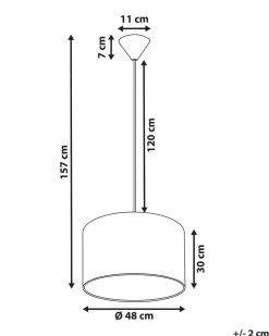 Beliani Riippuvalaisin Kangas Valkoinen/Vihrea Kells Outlet