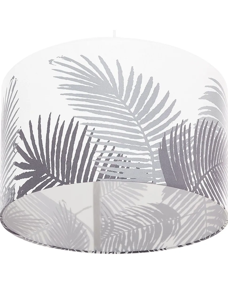 Beliani Riippuvalaisin Kangas Valkoinen/Harmaa Ziller Fashion