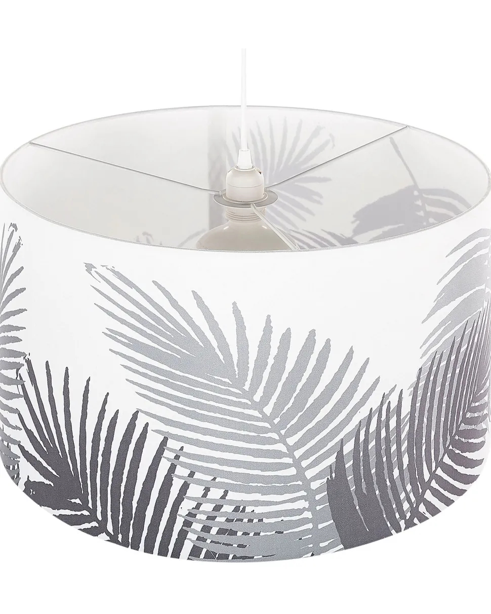 Beliani Riippuvalaisin Kangas Valkoinen/Harmaa Ziller Fashion