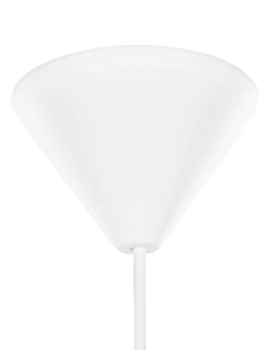 Beliani Riippuvalaisin Kangas Valkoinen/Harmaa Ziller Fashion