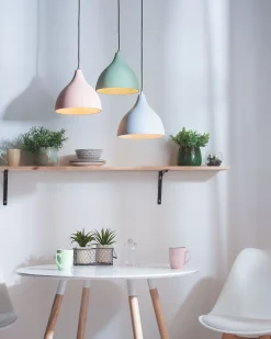 Beliani Riippuvalaisin Kipsi Vaaleanvihrea Lambro Hot