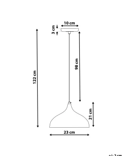 Beliani Riippuvalaisin Kipsi Vaaleanvihrea Lambro Hot