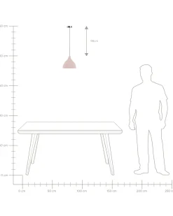 Beliani Riippuvalaisin Kipsi Vaaleanpunainen Lambro New