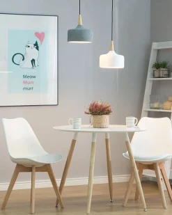 Beliani Riippuvalaisin Kipsi Valkoinen Burano Shop