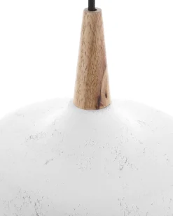 Beliani Riippuvalaisin Kipsi Valkoinen Burano Shop