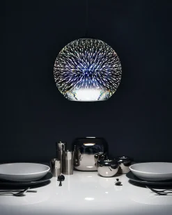 Beliani Riippuvalaisin Lasi Hopea Sessera Hot