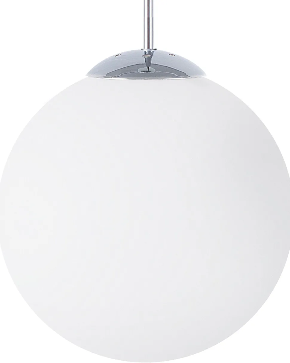 Beliani Riippuvalaisin Lasi Iso Valkoinen Barrow Fashion