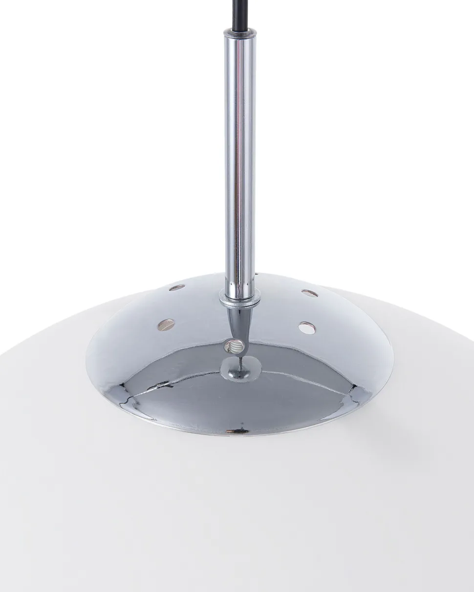 Beliani Riippuvalaisin Lasi Iso Valkoinen Barrow Fashion