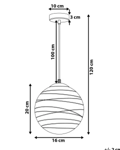Beliani Riippuvalaisin Lasi Kirkas Mirna Best