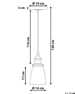 Beliani Riippuvalaisin Lasi Kirkas Parma Best