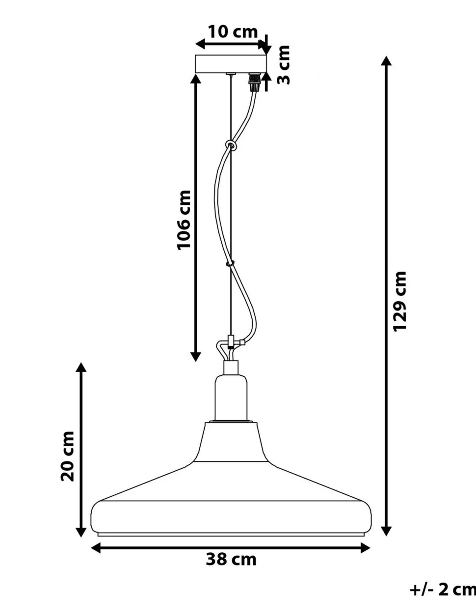 Beliani Riippuvalaisin Lasi Kirkas Alikos Fashion