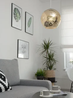 Beliani Riippuvalaisin Lasi Kulta Asaro Flash Sale