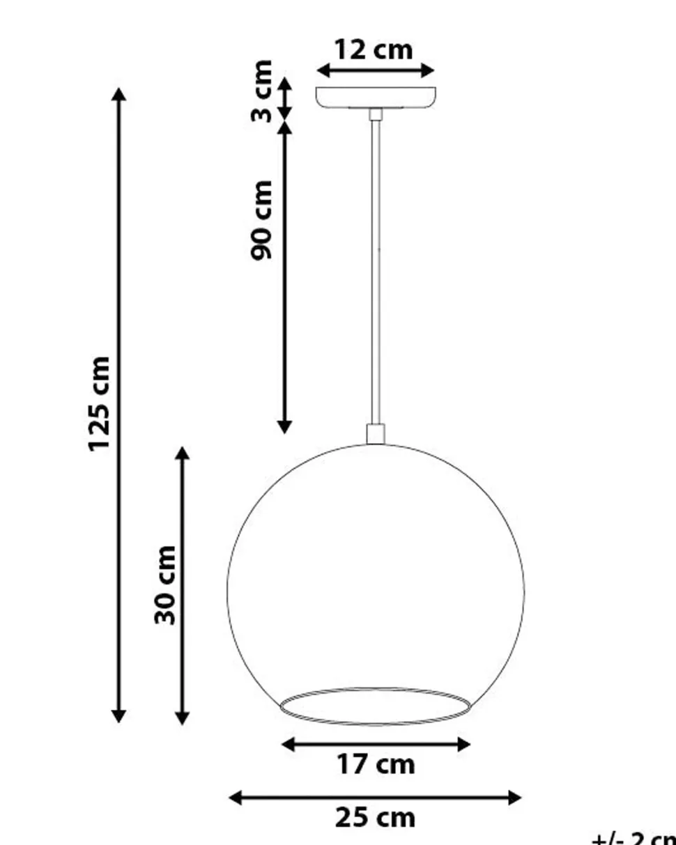 Beliani Riippuvalaisin Lasi Kulta Asaro Flash Sale