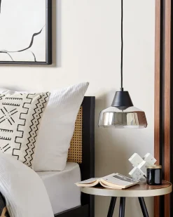 Beliani Riippuvalaisin Lasi Musta/Hopea Talparo Shop