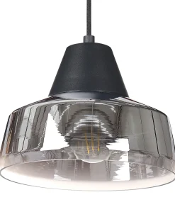 Beliani Riippuvalaisin Lasi Musta/Hopea Talparo Shop