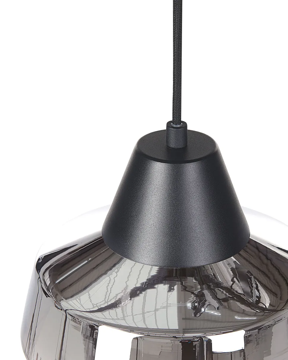 Beliani Riippuvalaisin Lasi Musta/Hopea Talparo Shop