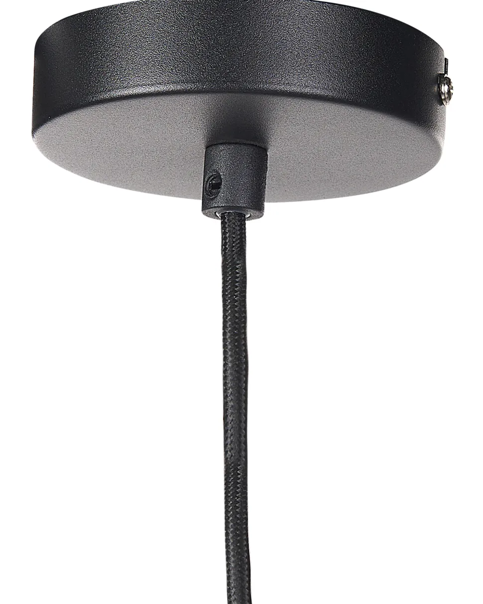 Beliani Riippuvalaisin Lasi Musta/Hopea Talparo Shop