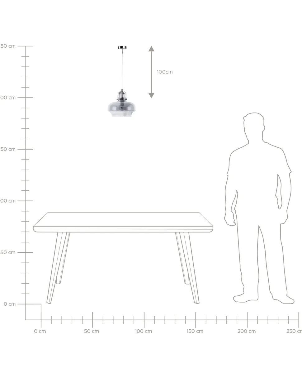 Beliani Riippuvalaisin Lasi Vaaleanharmaa Wiltz Online
