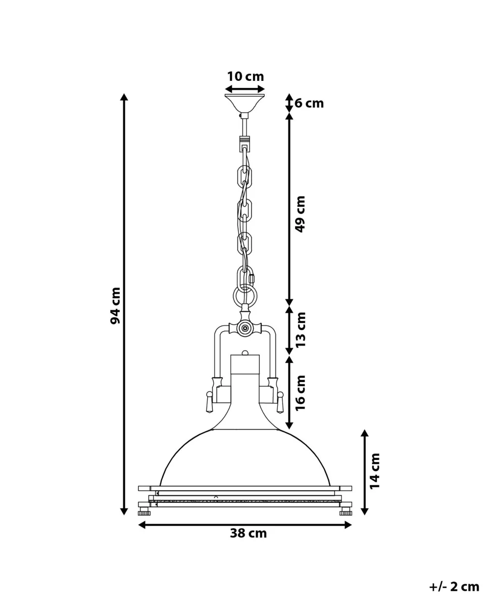 Beliani Riippuvalaisin Lasi Valkoinen Ebron Discount