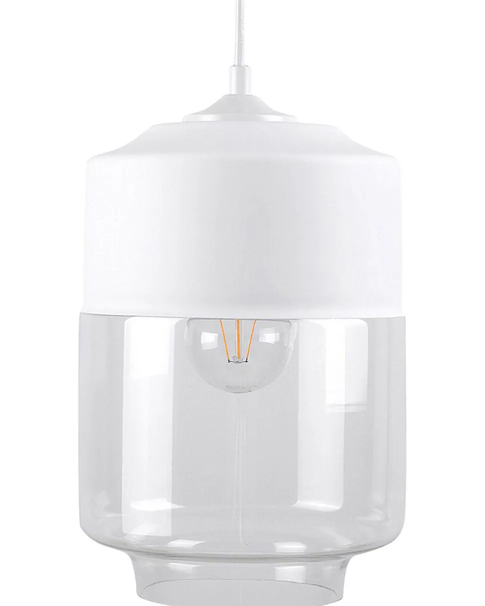 Beliani Riippuvalaisin Lasi Valkoinen Jurua Cheap