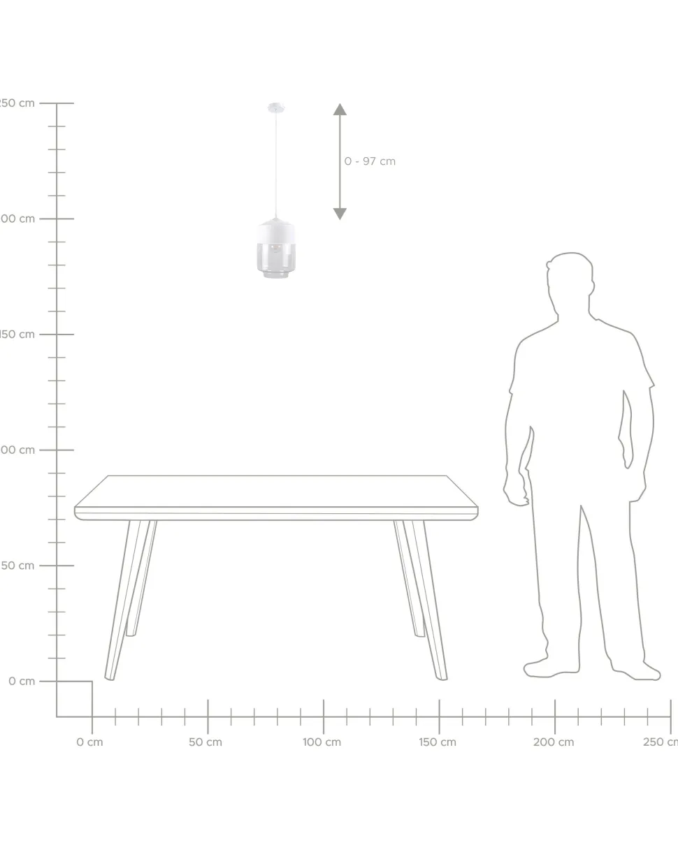 Beliani Riippuvalaisin Lasi Valkoinen Jurua Cheap
