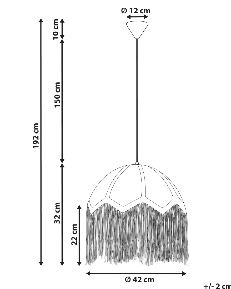 Beliani Riippuvalaisin Luonnonvari/Sininen Milagro Store