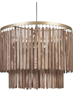 Beliani Riippuvalaisin Mangopuu Tumma Puu Kaveri Fashion