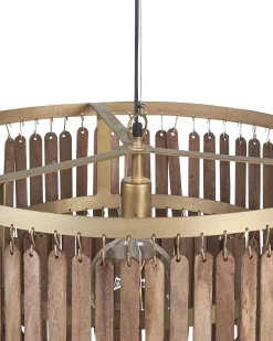 Beliani Riippuvalaisin Mangopuu Tumma Puu Kaveri Fashion