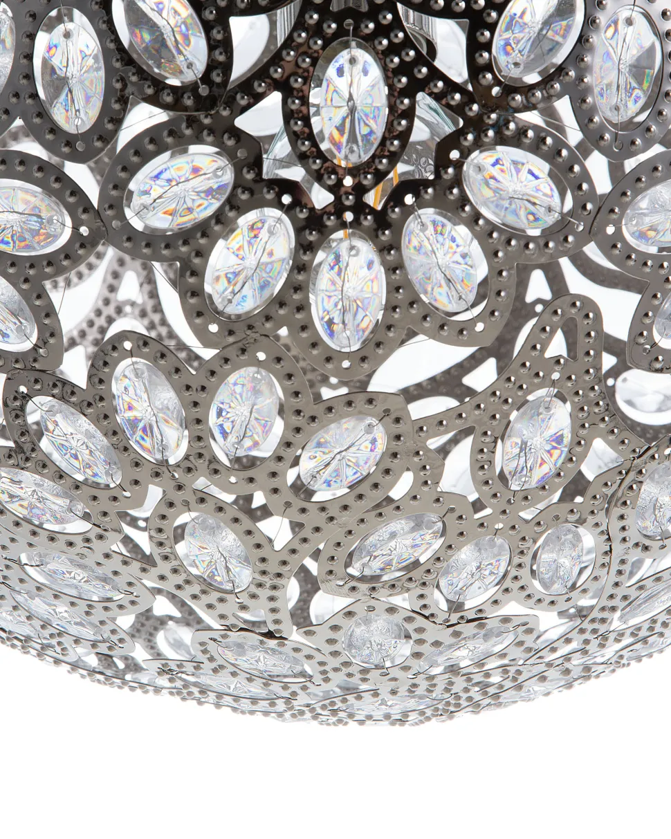 Beliani Riippuvalaisin Metalli Hopea Volta Flash Sale