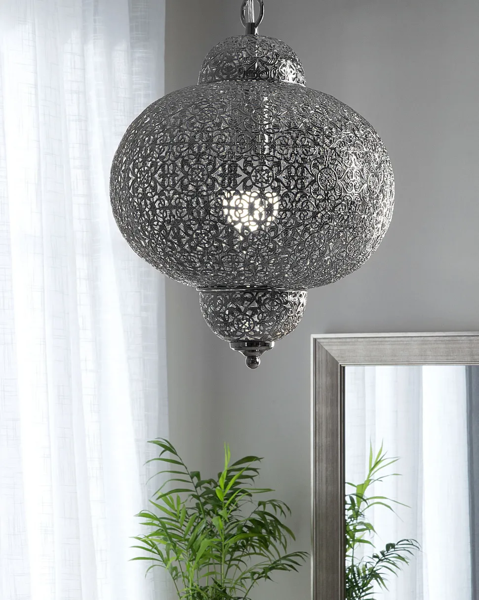 Beliani Riippuvalaisin Metalli Hopea Tyne Hot