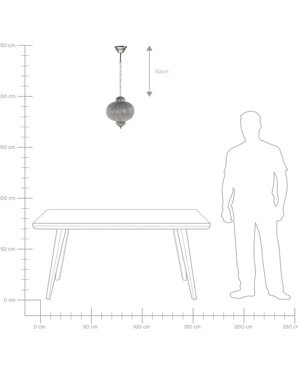 Beliani Riippuvalaisin Metalli Hopea Tyne Hot