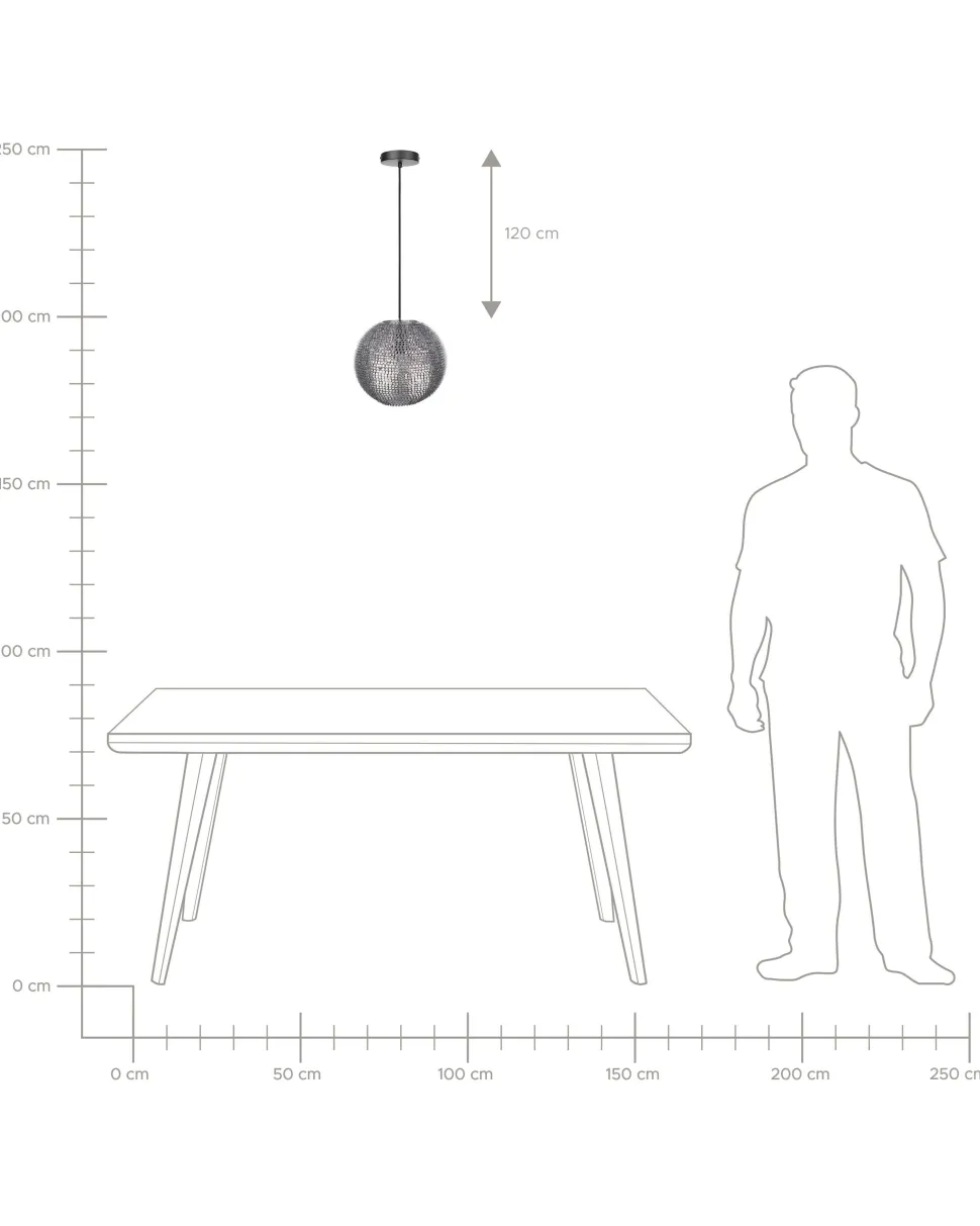 Beliani Riippuvalaisin Metalli Hopea Seine Best