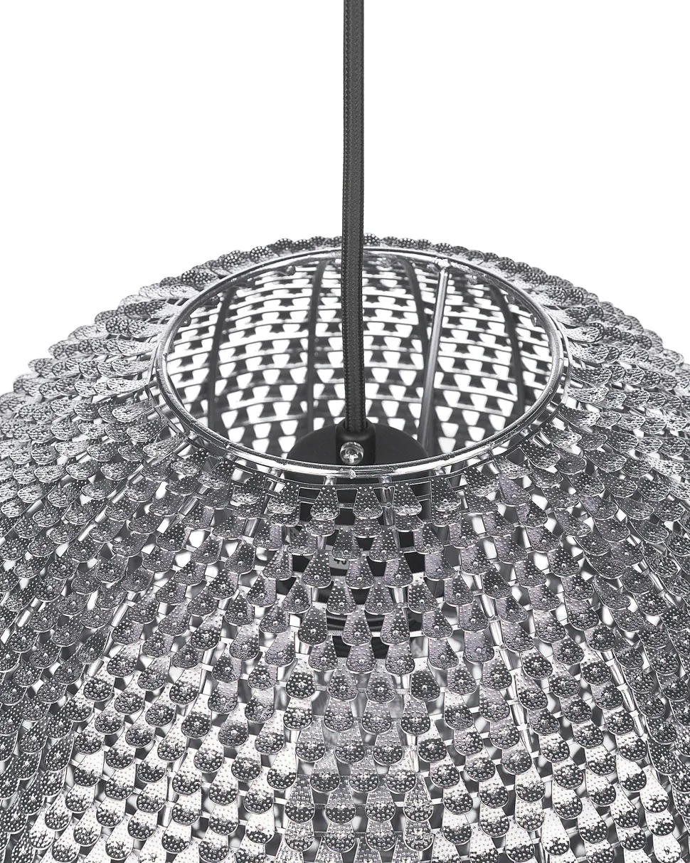 Beliani Riippuvalaisin Metalli Hopea Seine Best