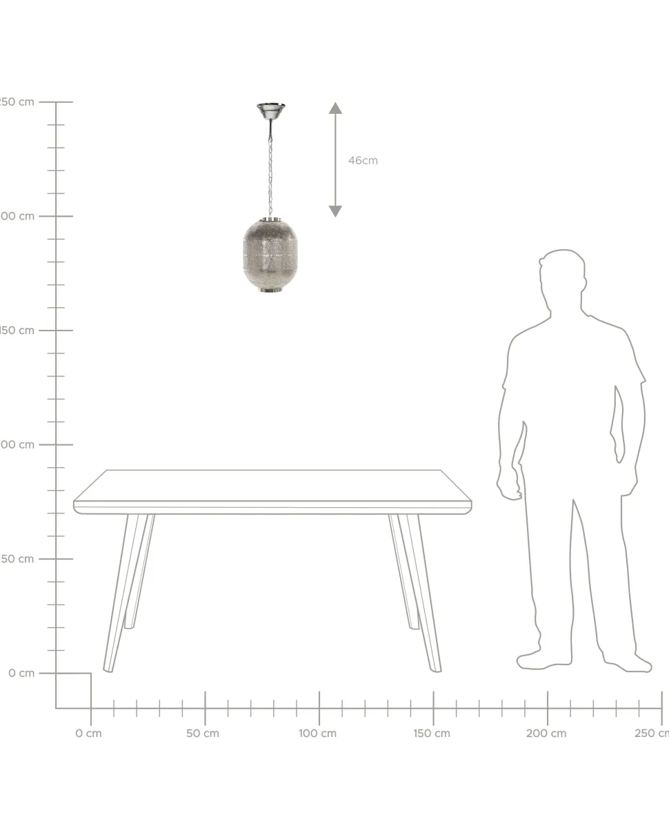 Beliani Riippuvalaisin Metalli Hopea Maringa Clearance