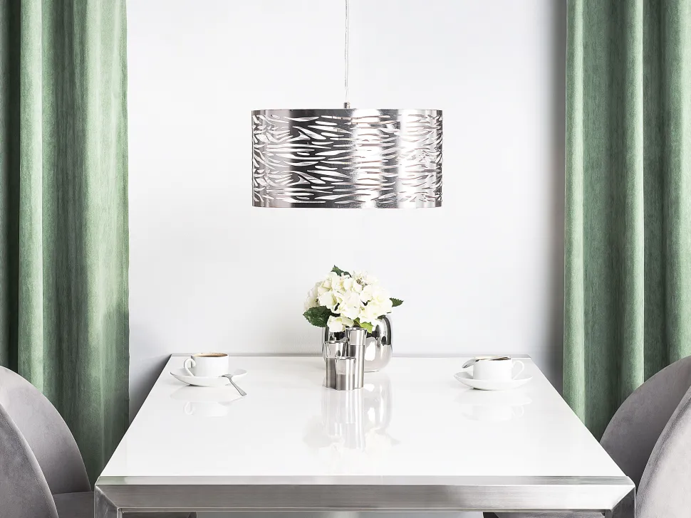 Beliani Riippuvalaisin Metalli Hopea Torno Outlet