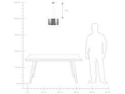 Beliani Riippuvalaisin Metalli Hopea Torno Outlet