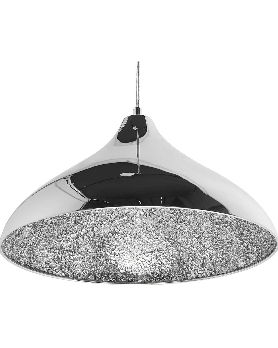 Beliani Riippuvalaisin Metalli Hopea Iskar Best Sale