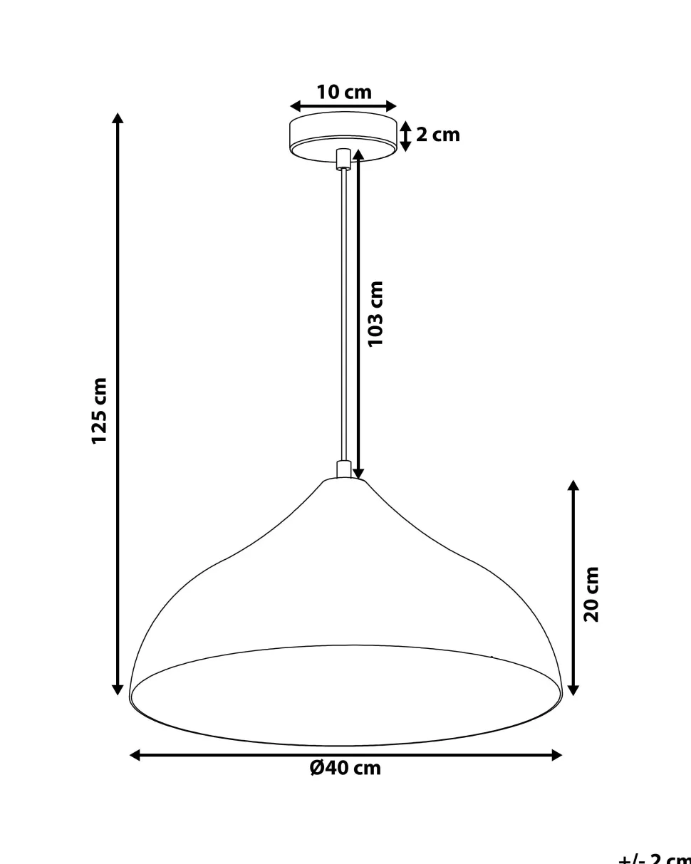 Beliani Riippuvalaisin Metalli Hopea Iskar Best Sale