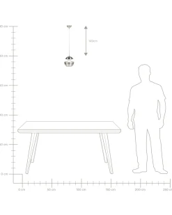 Beliani Riippuvalaisin Metalli Hopea Bojana Sale