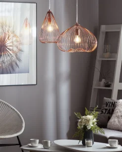 Beliani Riippuvalaisin Metalli Kupari Conca Flash Sale