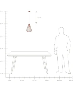 Beliani Riippuvalaisin Metalli Kupari Conca Flash Sale