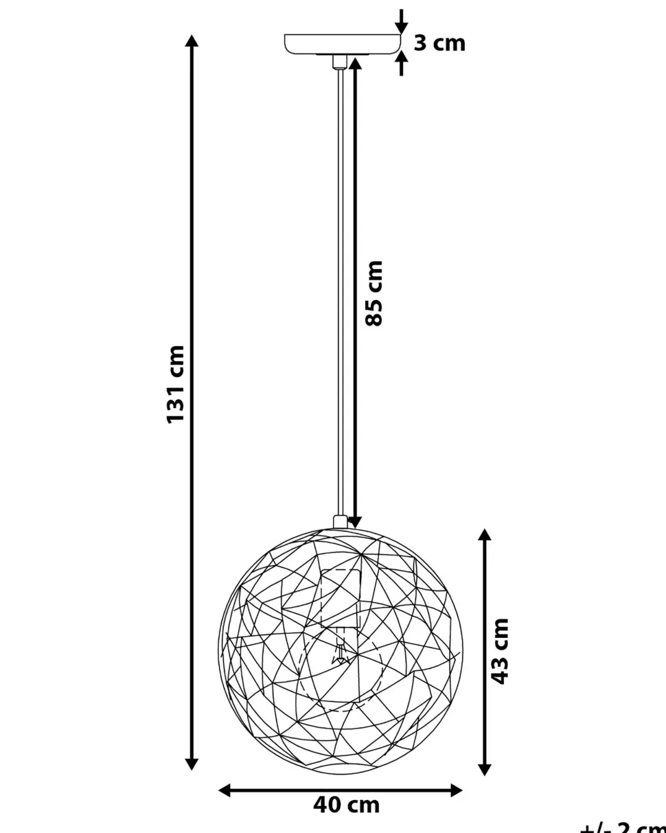 Beliani Riippuvalaisin Metalli Kupari Lemme Sale