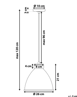 Beliani Riippuvalaisin Metalli Kupari Darya Store