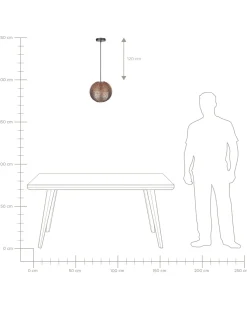 Beliani Riippuvalaisin Metalli Kupari Seine Sale